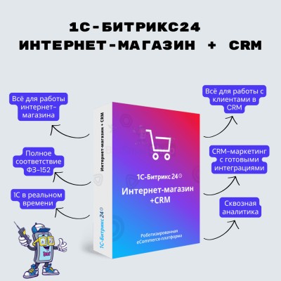 Программа для ЭВМ "1С-Битрикс24". Лицензия Интернет-магазин + CRM (12 мес.) - купить в Костеке